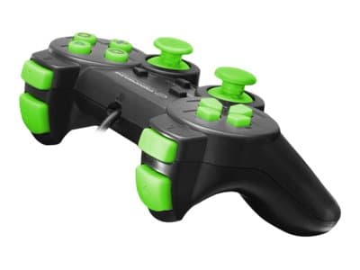 Esperanza TROOPER - Håndkonsoll - kablet - svart, grønn - for PC, Sony PlayStation 3