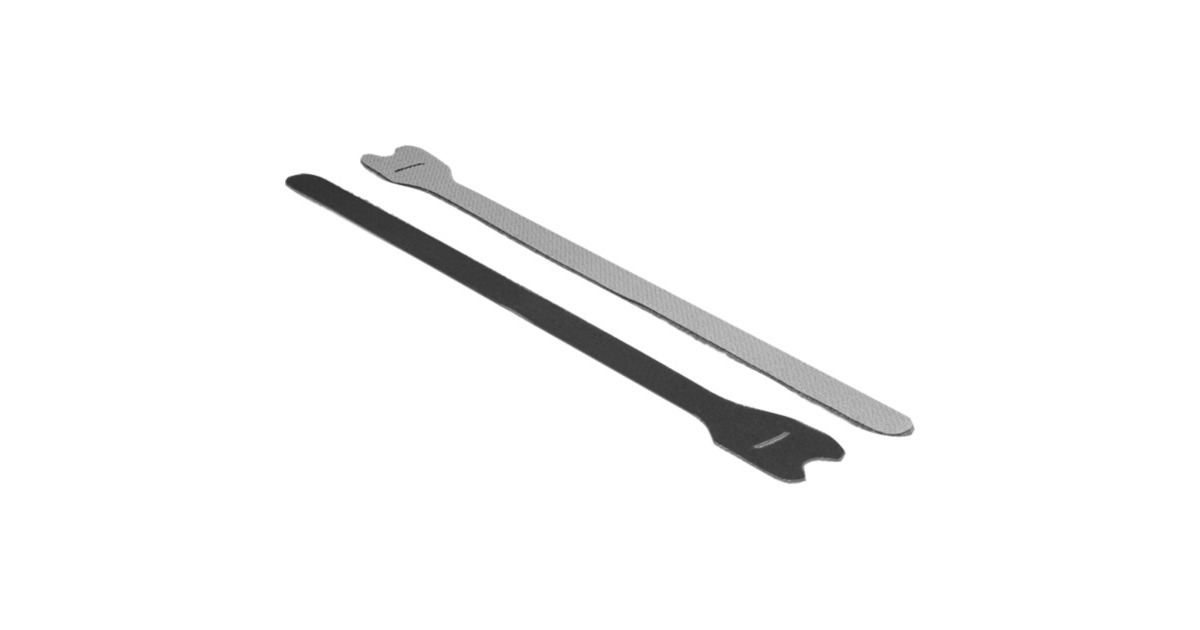DeLOCKHook-and-loop fasteners, 10 stuks kabelbinder  (Zwart, L 300 mm x B 12 mm)
