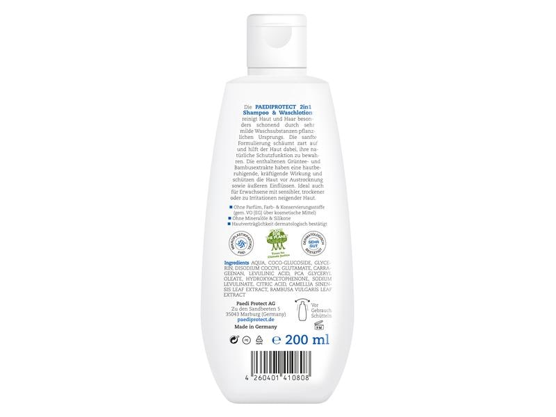 Paediprotect Shampoo 200 ml 200 ml 2in1 Shampoo und Waschlotion