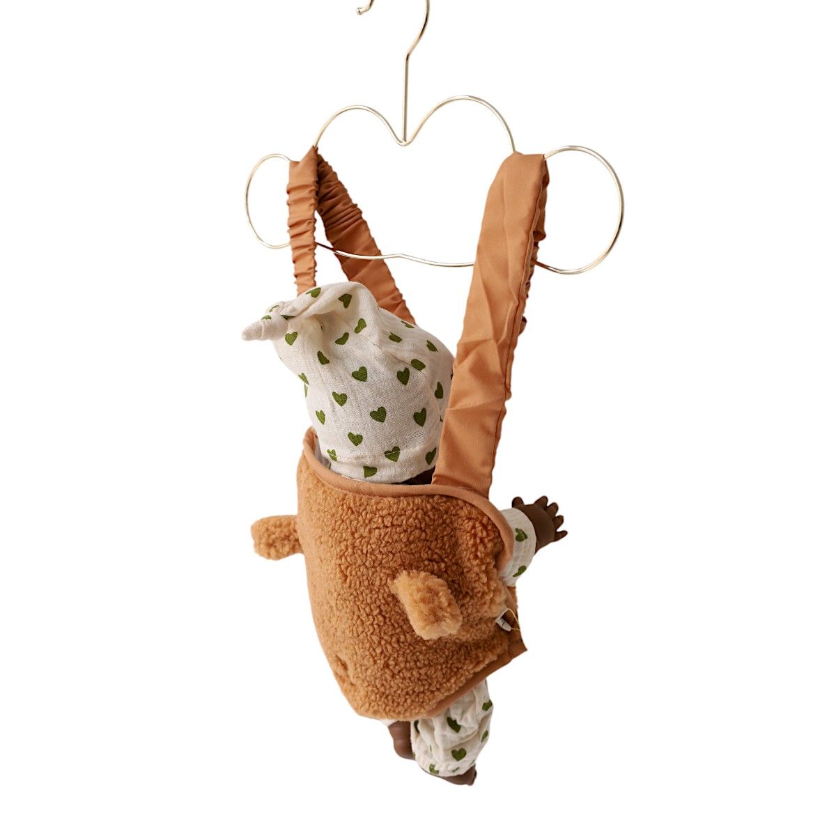 Porte poupée fausse fourrure - Bébé highland Frisette