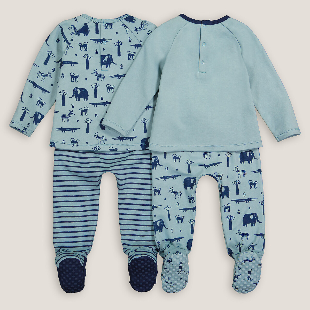 COLEÇÕES LA REDOUTE<br>Conjunto de 2 pijamas, 2 peças em malha interlock