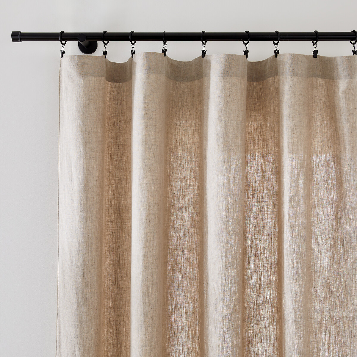 LA REDOUTE INTERIEURS<br>Painel de cortina em linho lavado, Onega