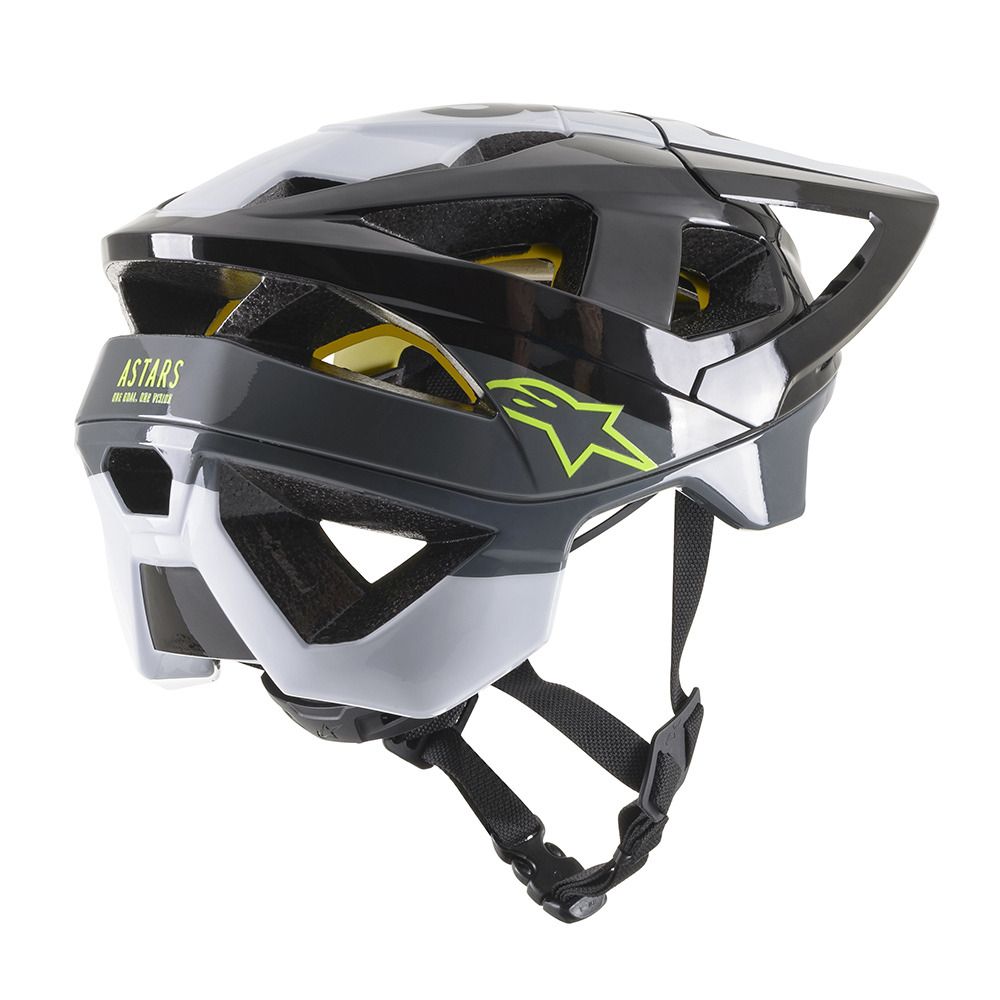 Alpinestars PILOT VECTOR TECH - Casque VTT noir/blanc/gris glossy