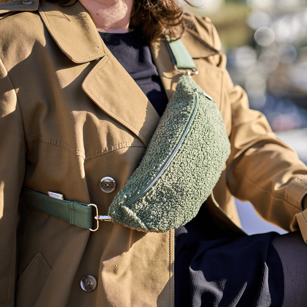 Petit Sac Banane Moumoute Kaki