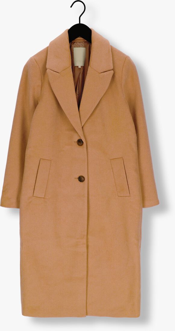 NOTRE-V camel notre-v mantel wool coat