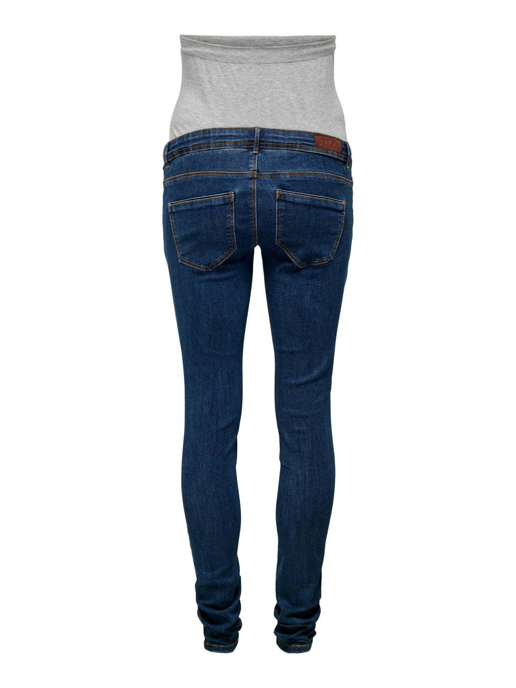 ONLY MATERNITY skinny zwangerschapsjeans OLMWAUW dark blue denim