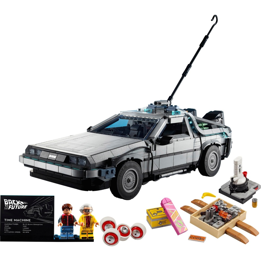 LEGO Icons 10300 Zurück in die Zukunft Zeitmaschine DeLorean Auto Set
