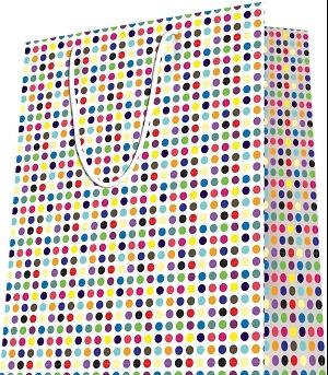 SAC KDO POINTS COLORES GF 32X40CM