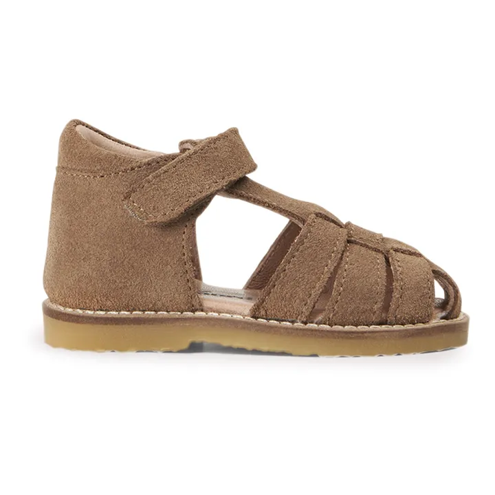 Petit Nord Sandales Scratchs Classic Suede | Marron