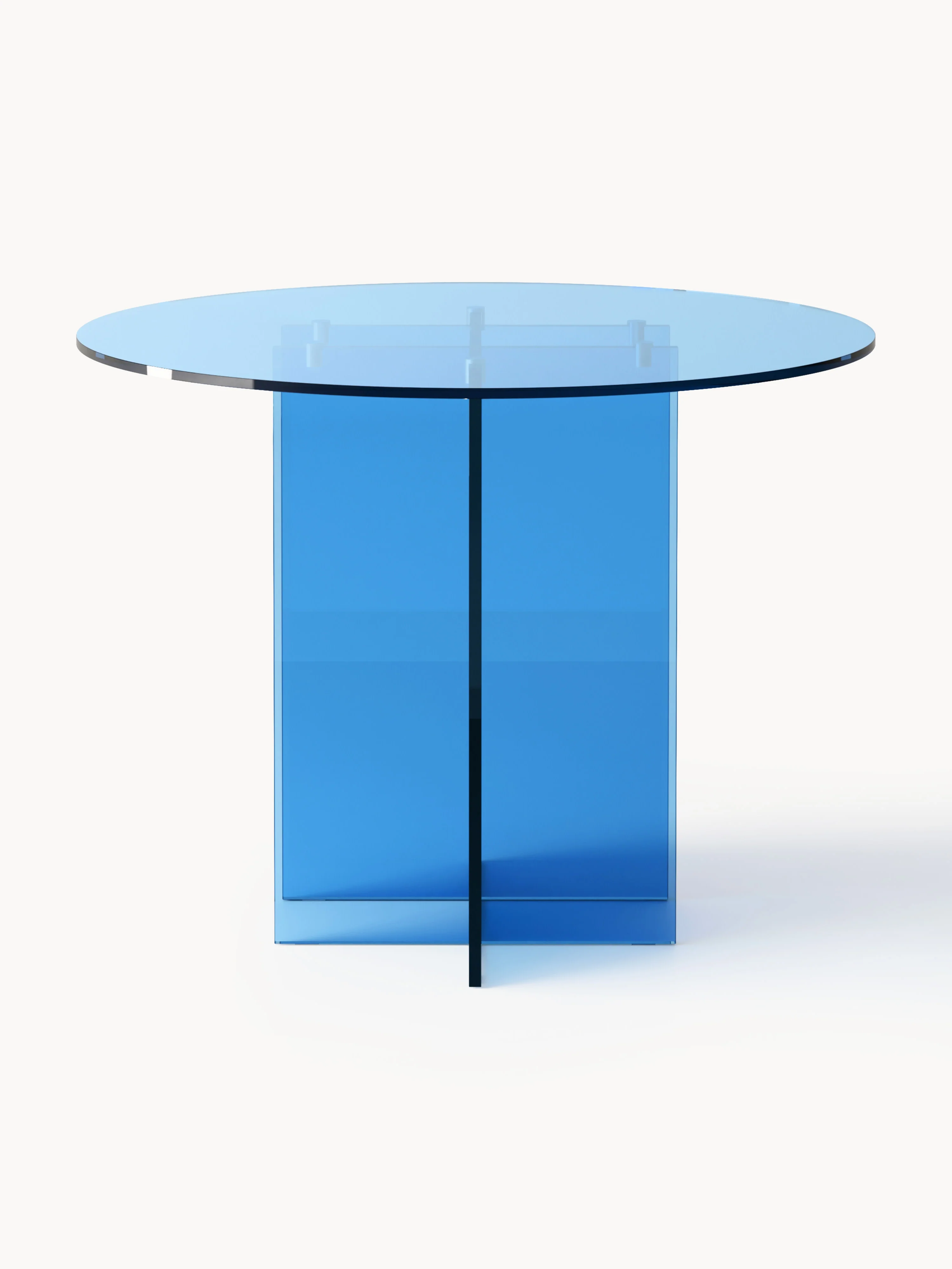 Ronde glazen eettafel Anouk, in verschillende formaten