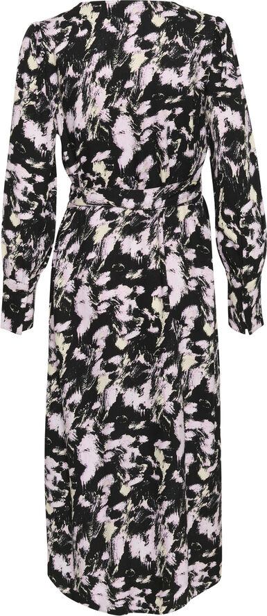 Kaffe KAlura Dress Black/pink graphic strokes