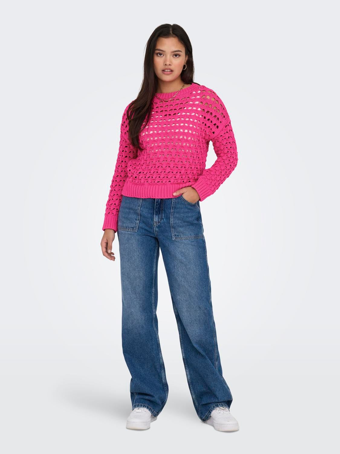 ONLLINDA Strickpullover Raspberry Rose
