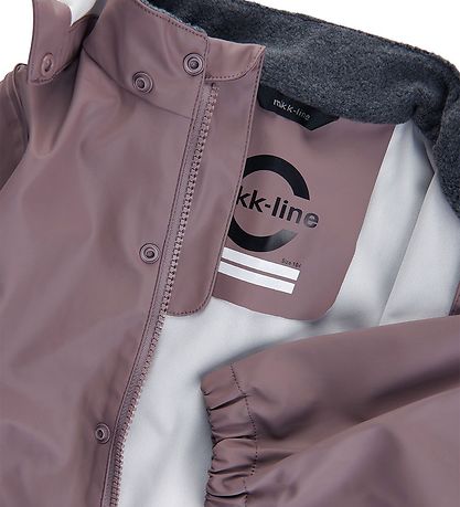Mikk-Line Regenkleidung m. Träger - PU - Recycelt - Twilight Mau