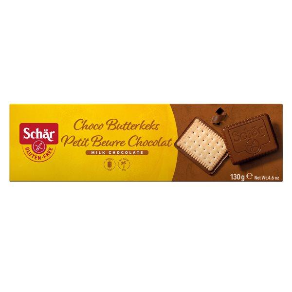 SCHAER Butterkeks<br>130 g, Choco glutenfrei