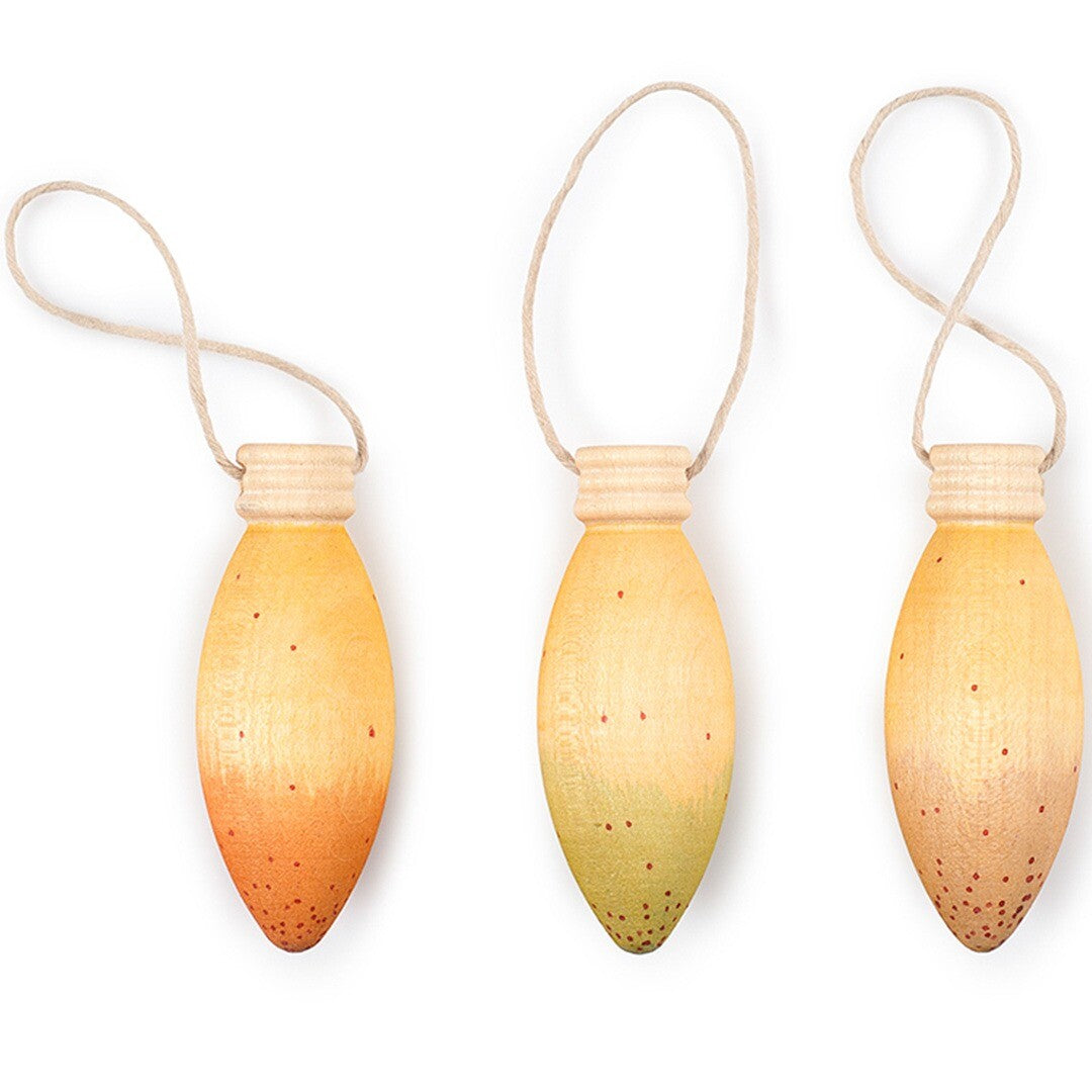 Grapat kersthangers glow lamps - 3st