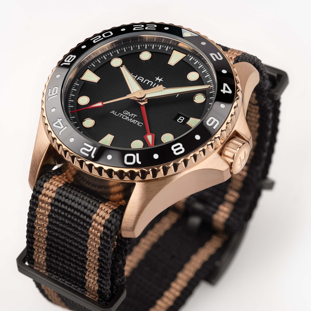 Hamilton Khaki Navy Scuba Auto GMT 43 Bronze