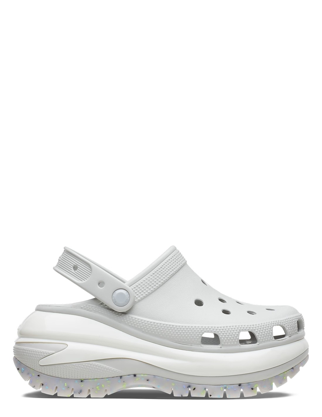 crocs Sabots Femme Classic Mega Crush Clog Gris