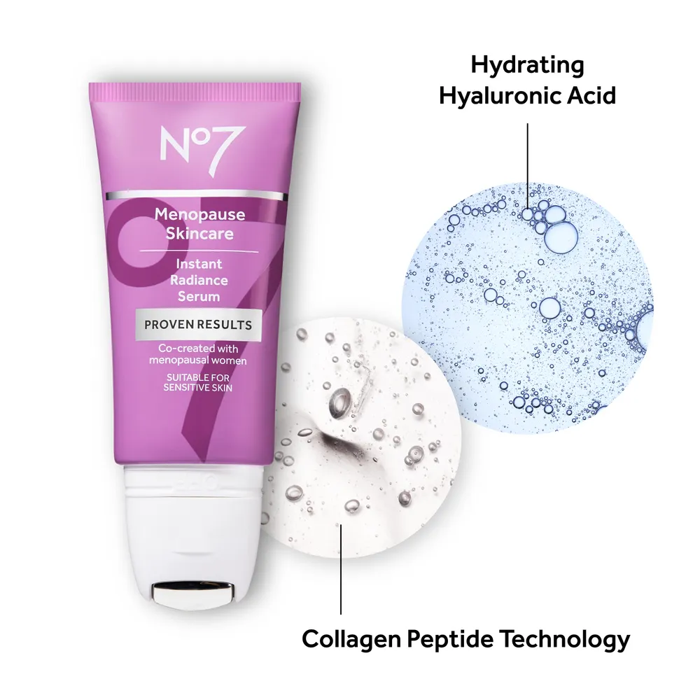 No7 Menopause Instant Radiance Serum - 30 ml.
