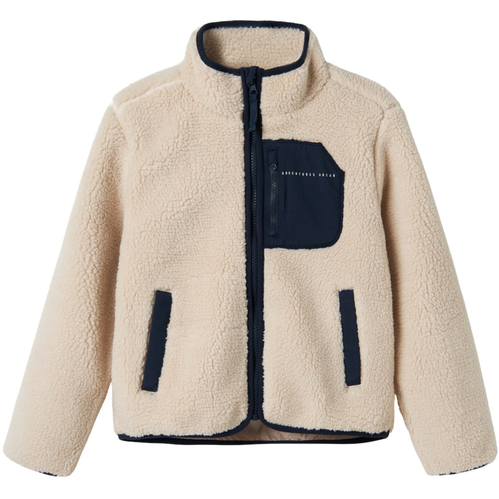 Køb Name It Moonbeam Chest Pocket Dark Sapphire Nknmattia Sherpa Jakke Pb