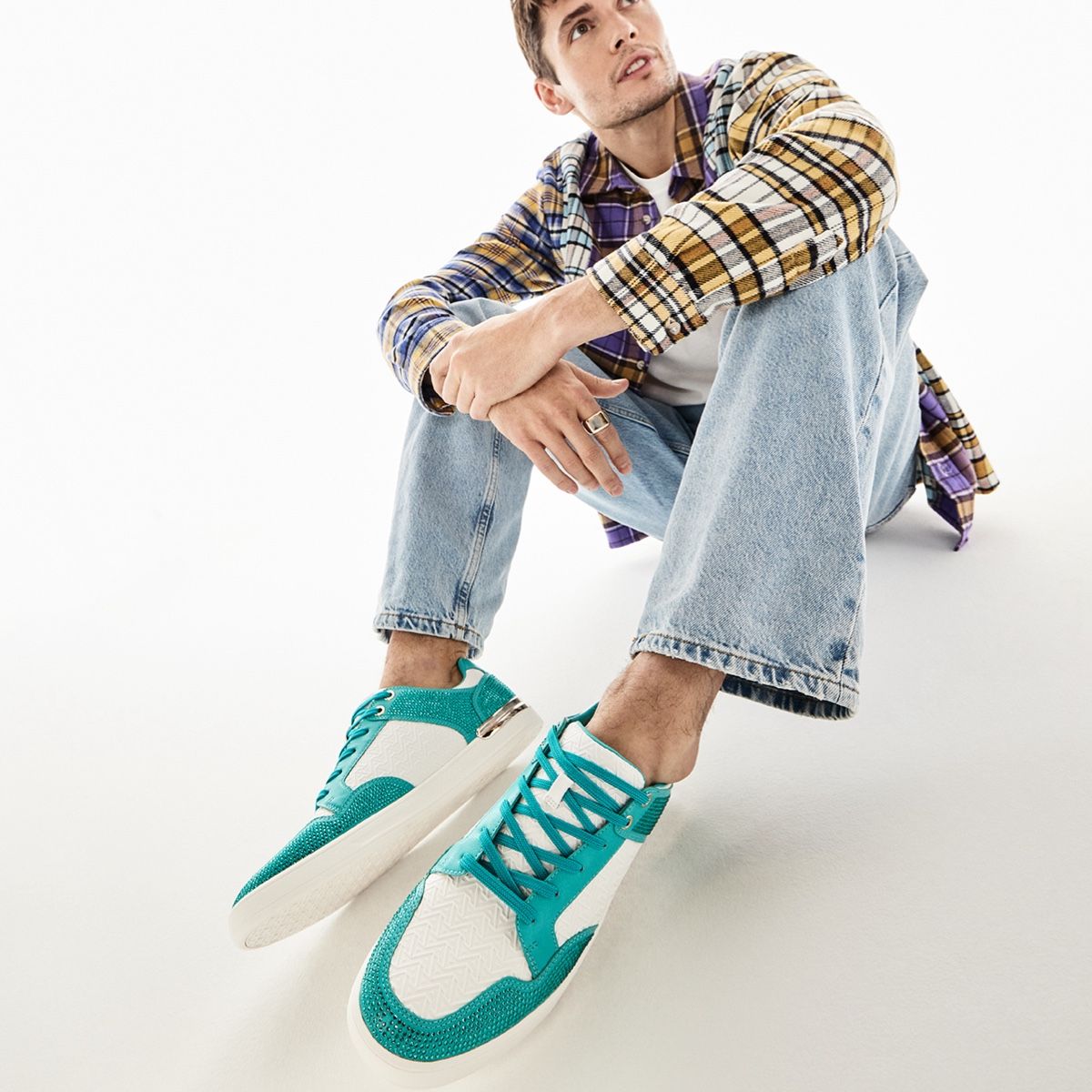 Lauder Turquoise Men Low top