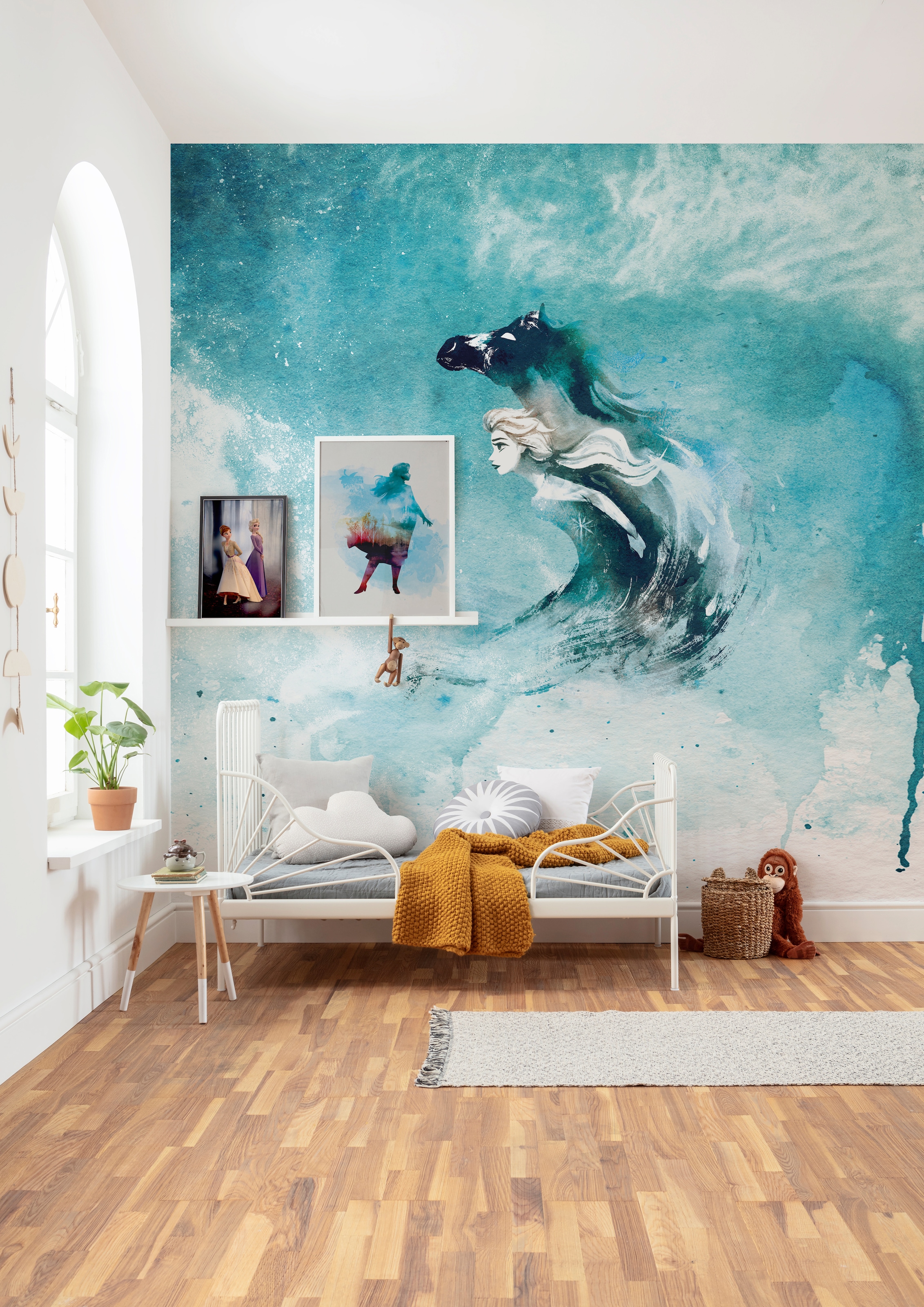 Komar Bild »Frozen Anna Aquarell« Disney 1 Stk. tlg. Wandbild zur Dekoration im Kinderzimmer - ohne Rahmen