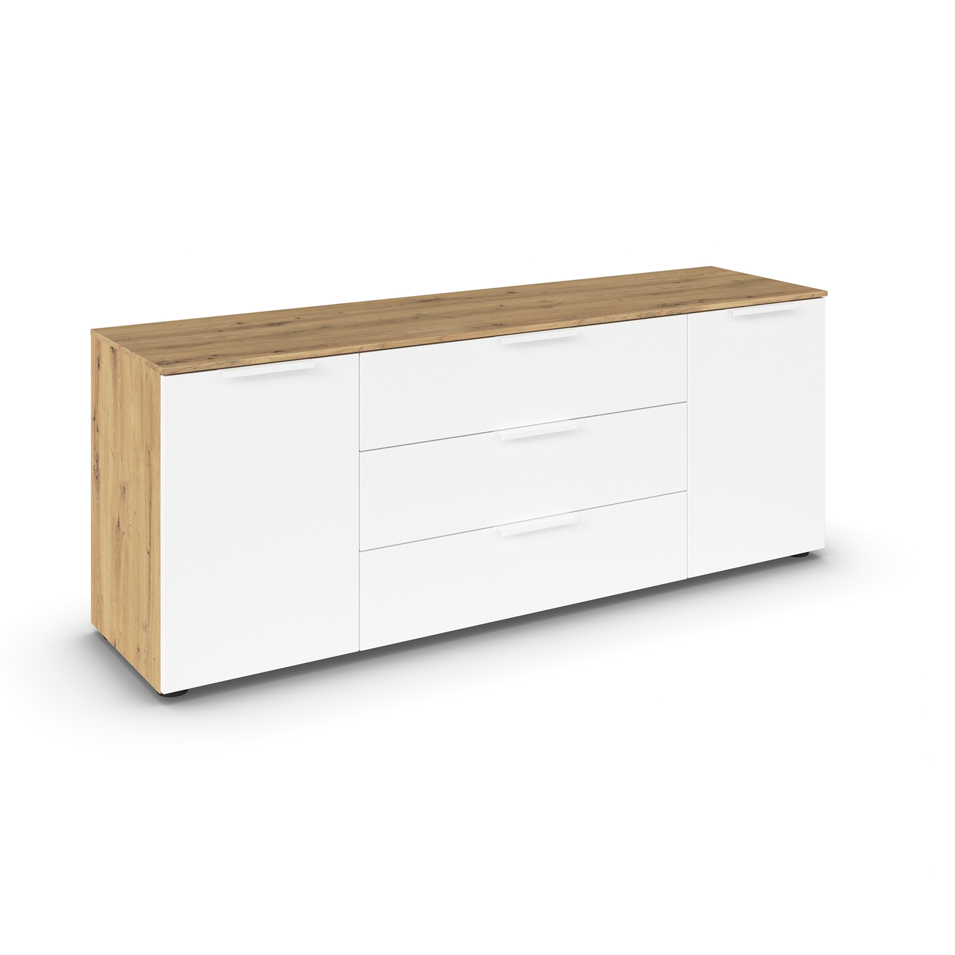 Lowboard - Artisan Eiche-alpinweiß - 160 cm
