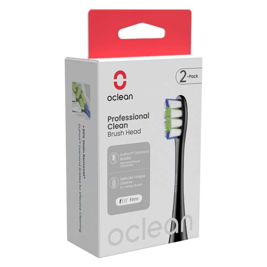 Oclean Professional Clean Brush Head Black 6pcs
