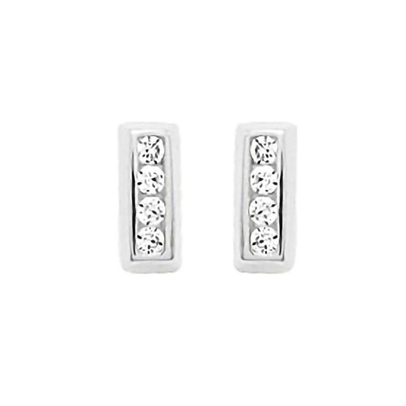 Boucles d'oreilles Femme - Oxyde de zirconium - Or 18 Carats