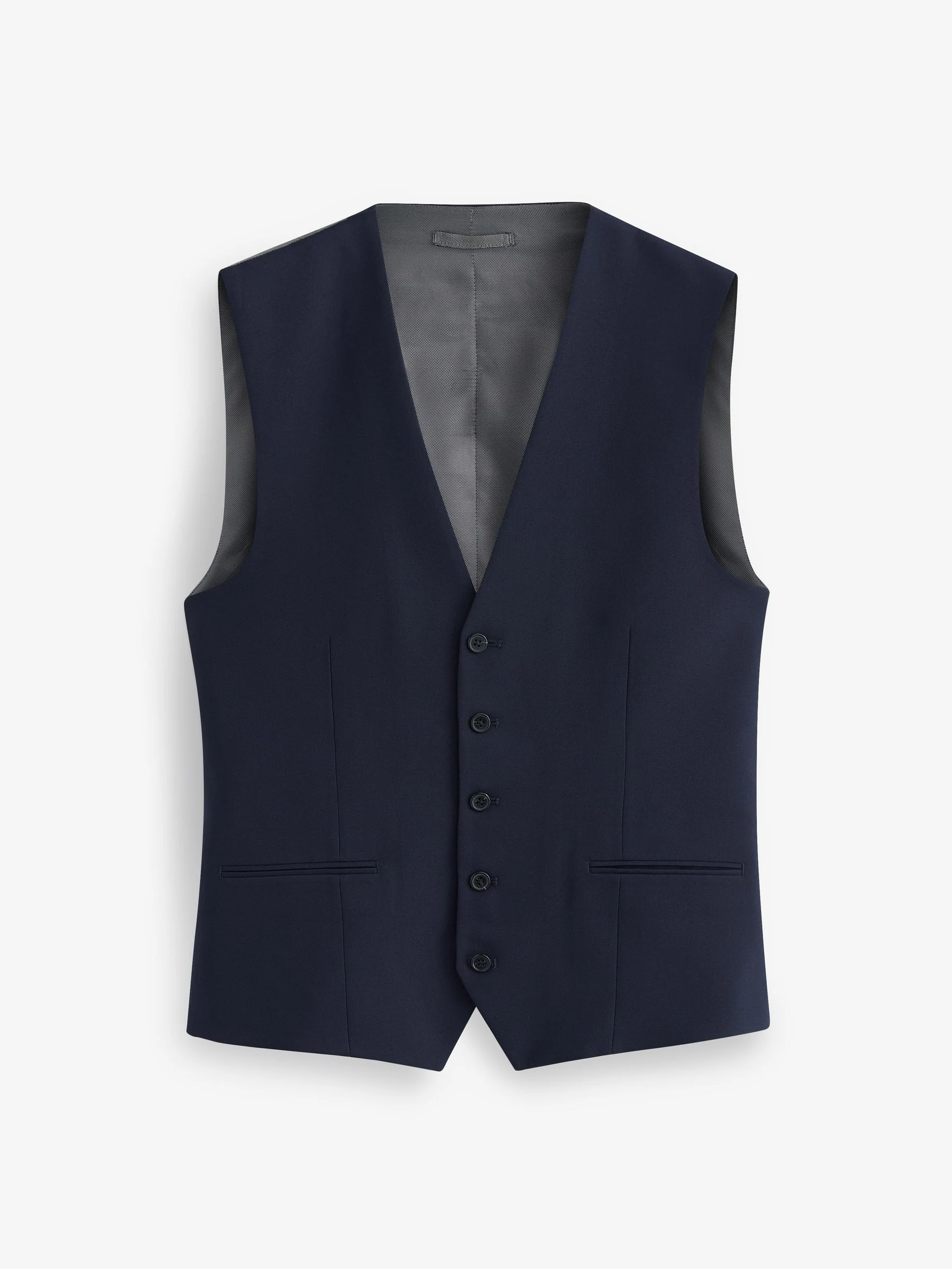 Donkerblauw - Regular fit must-have gilet