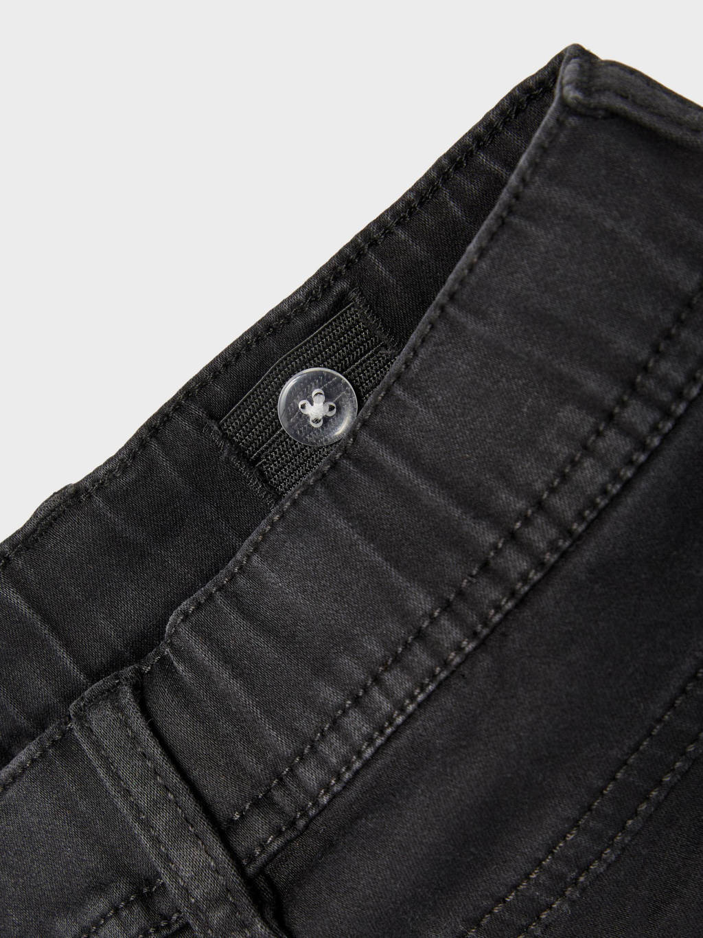 NAME IT slim fit jeans NKMROBIN zwart