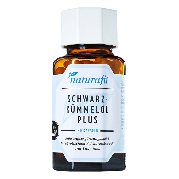 Naturafit Schwarzkümmel Öl Plus Kapseln, 80 St