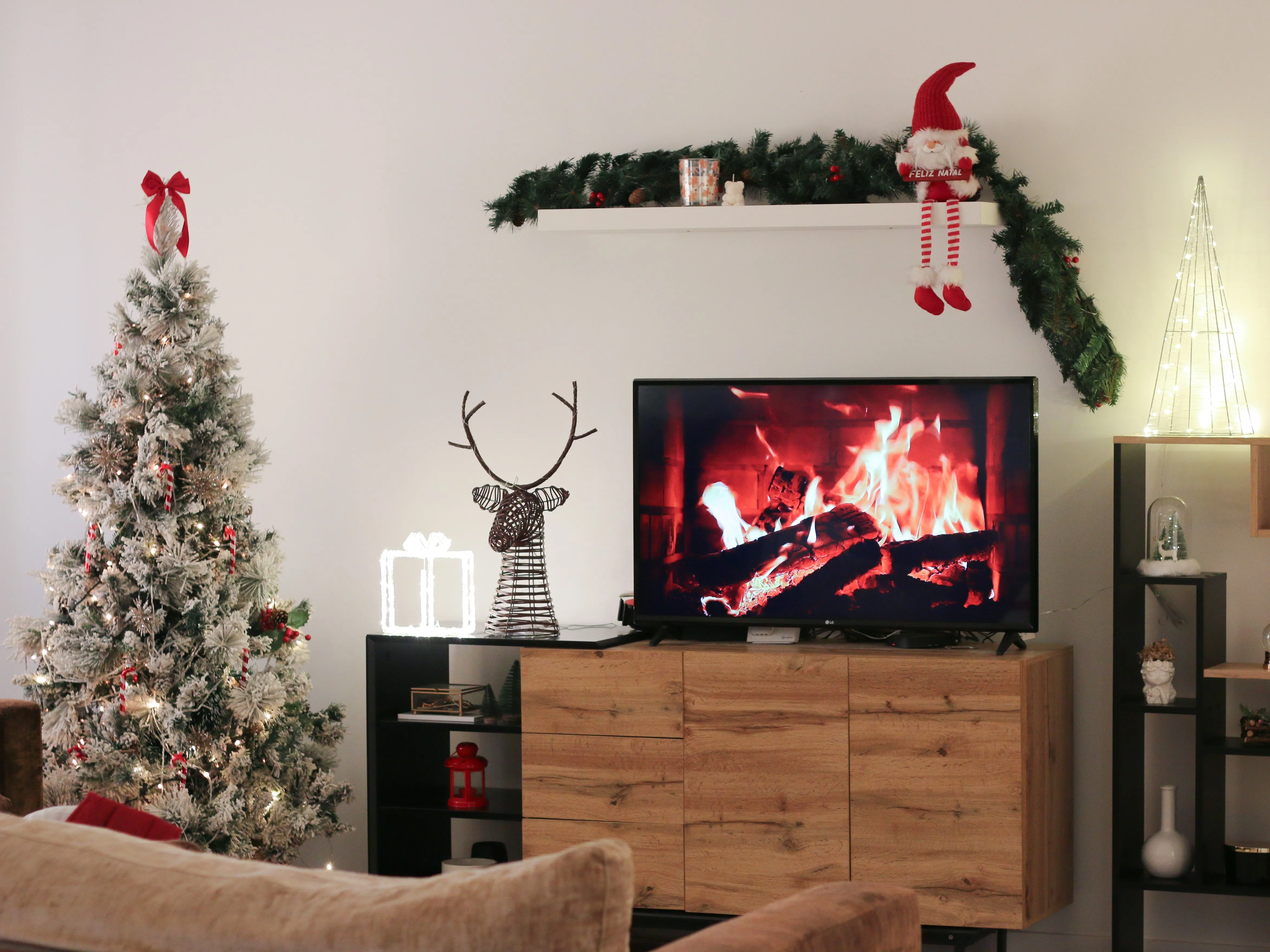 Kerstguirlande LED TENALA 180 cm Groen