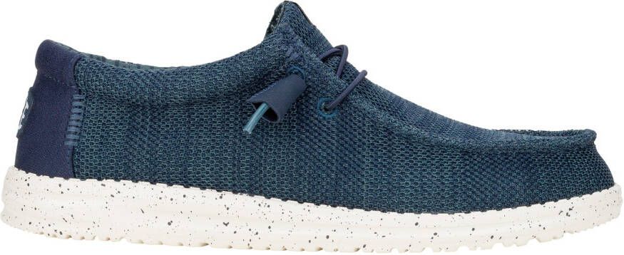 Hey Dude HEYDUDE Wally Stretch Sox heren mocassin Donkerblauw