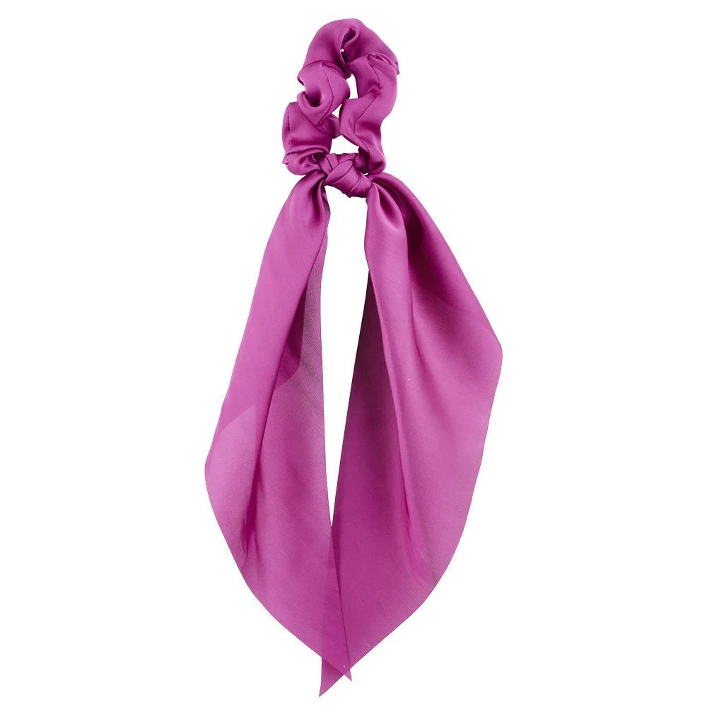 Chouchou foulard long violet