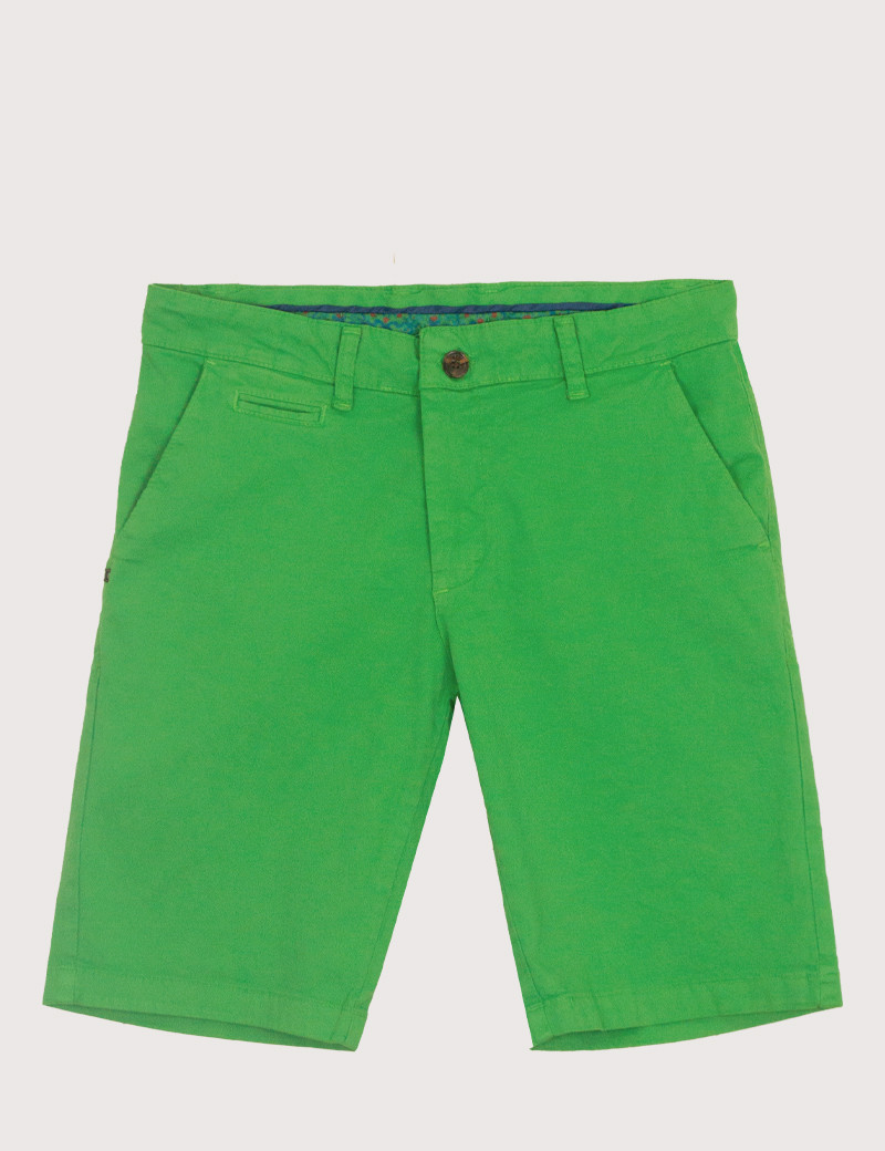 RECYCLED ART WORLD SHORT CHINO BASIC VERT PRAIRIE
