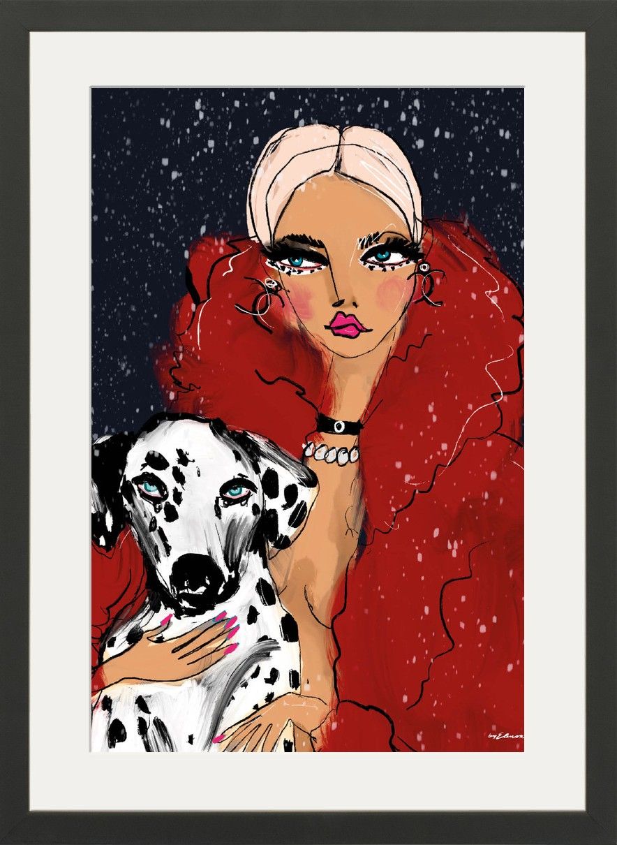 Art Print Dotted Doggy