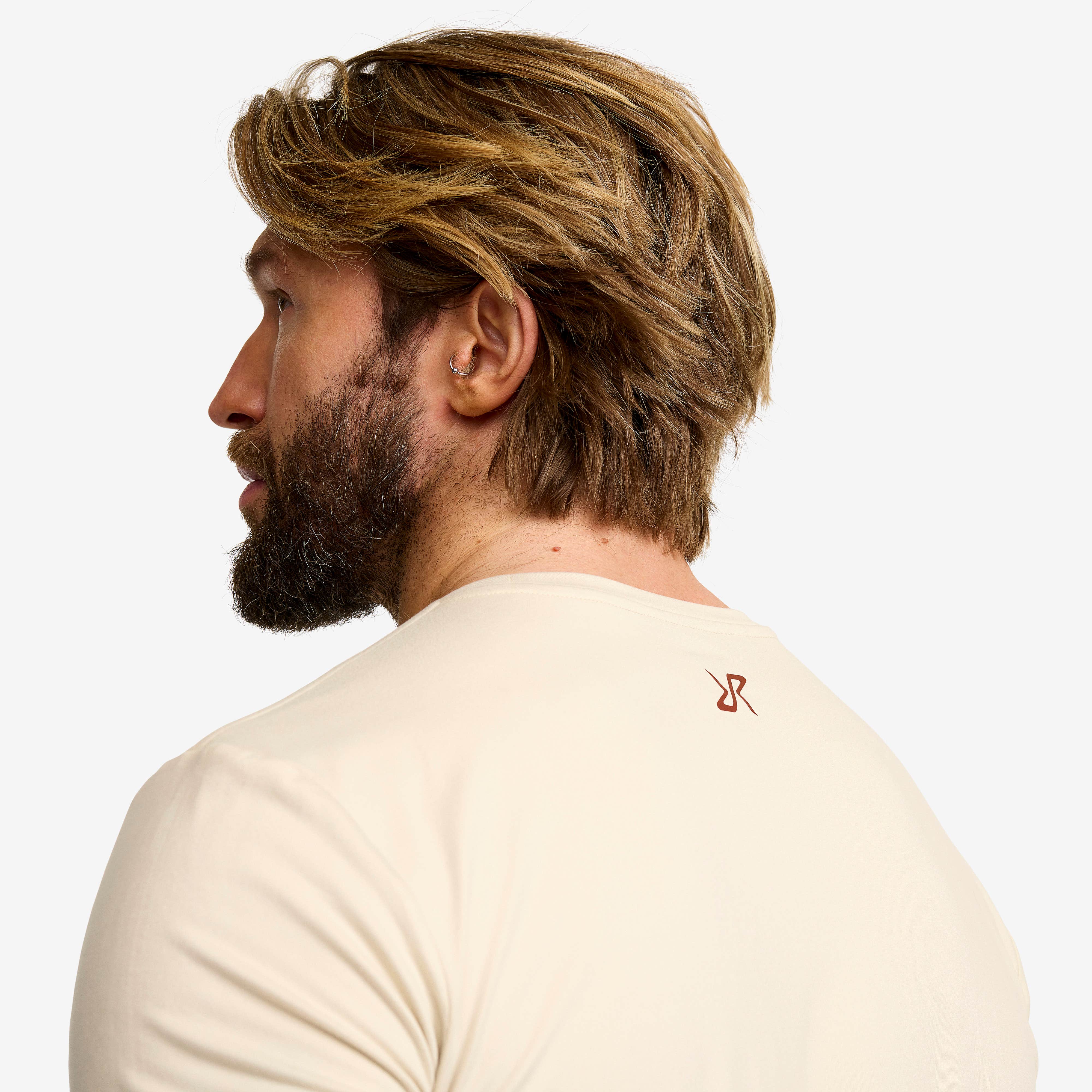 Mission Logo T-shirt Herre Oatmeal