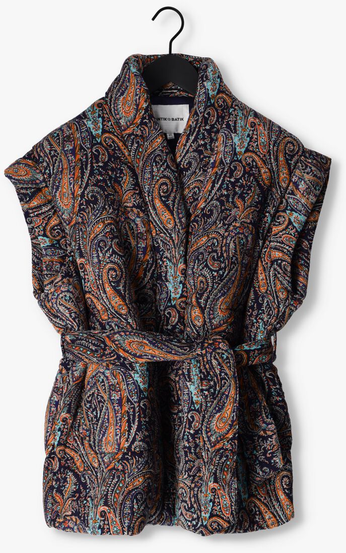 ANTIK BATIK multi antik batik gilet elvis biggilet