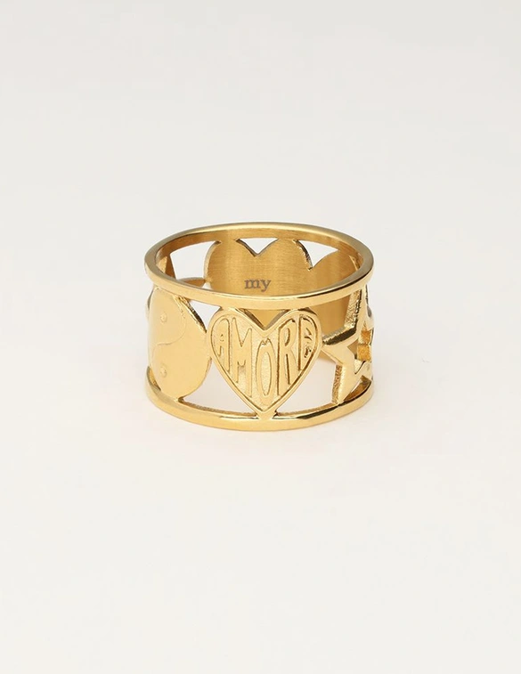 My Jewellery Statement ring Yingyang MJ10168