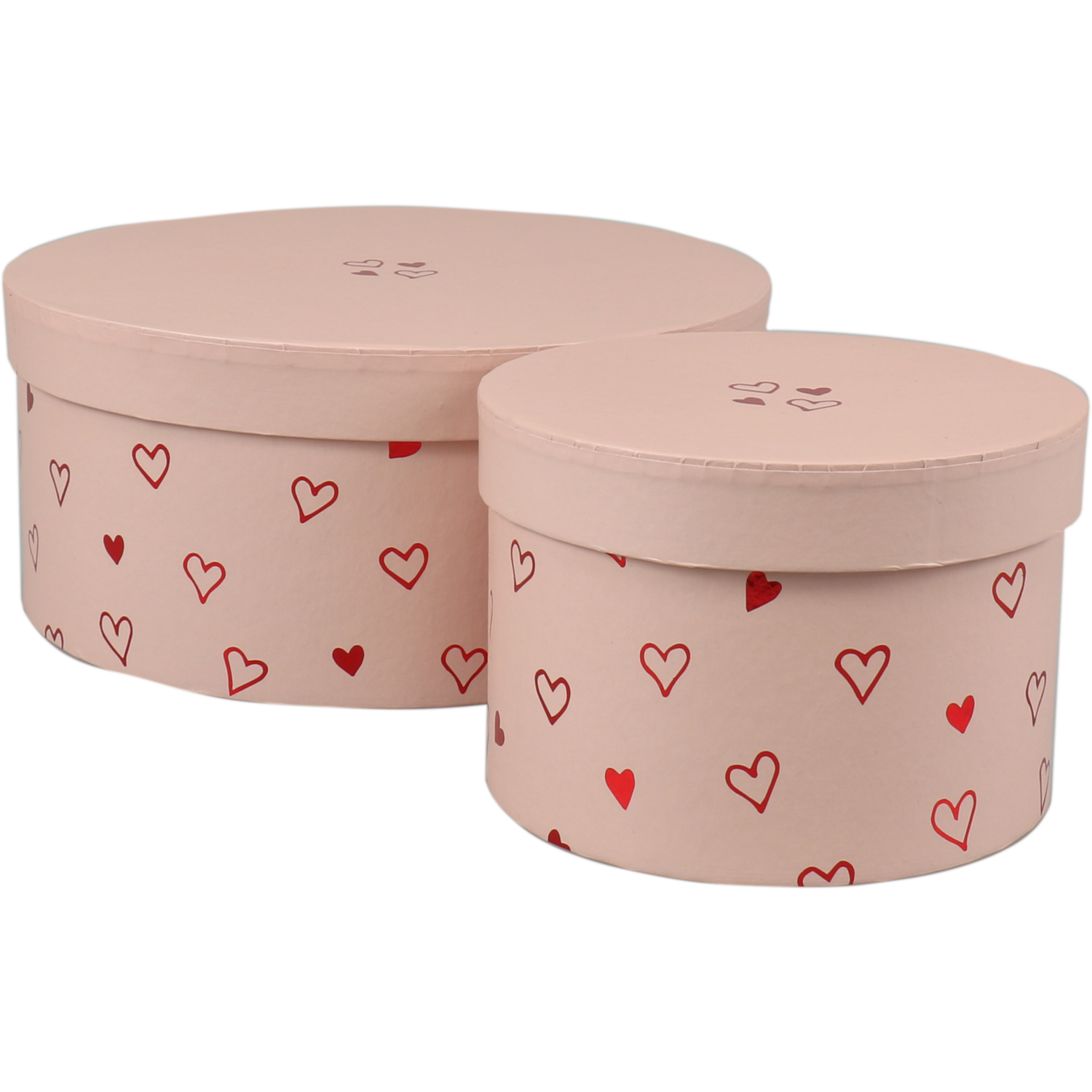 Geschenkdoos, Love Story, karton, 10cm, Ø22.5cm, roze