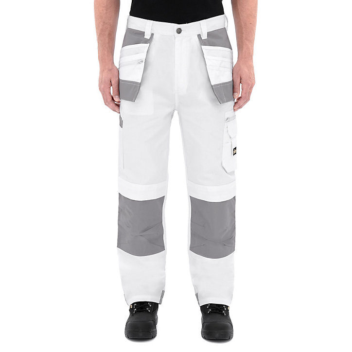 Pantalon Site Jackal Blanc/gris Taille 46