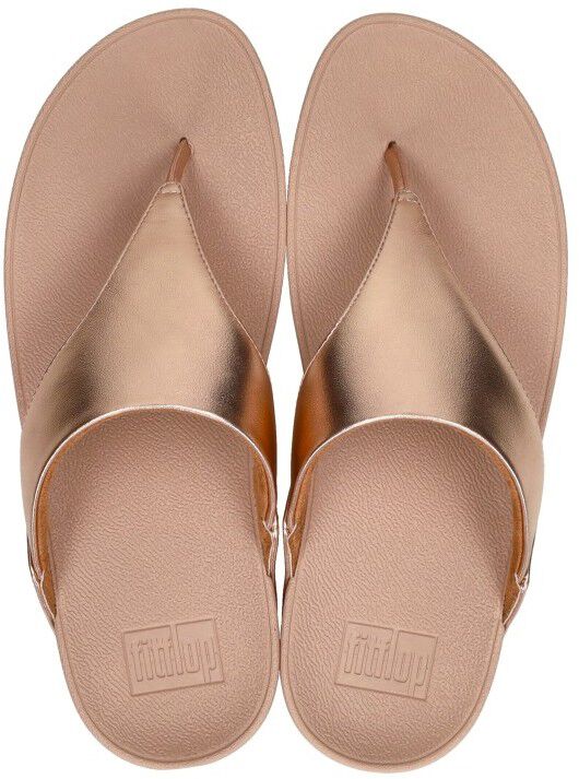 Fitflop Lulu Leather Toepost Rosé-goud