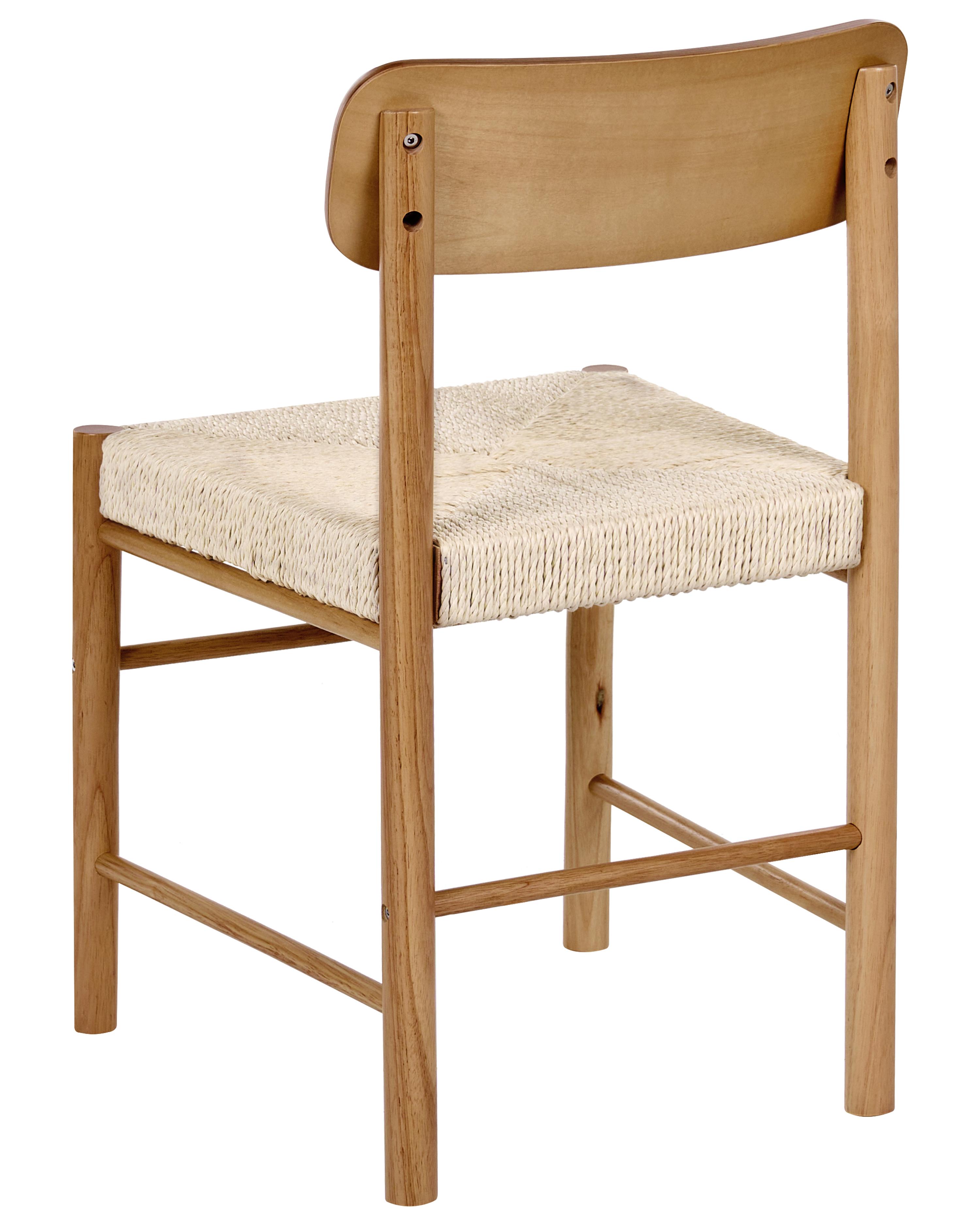 Set van 2 eetkamerstoelen DIGNE Hout Bruin