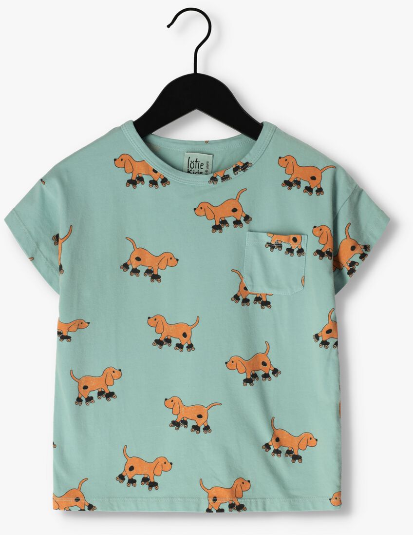 L\u00D6TIEKIDS groene l&ouml;tiekids t-shirt tshirt short sleeve dogs