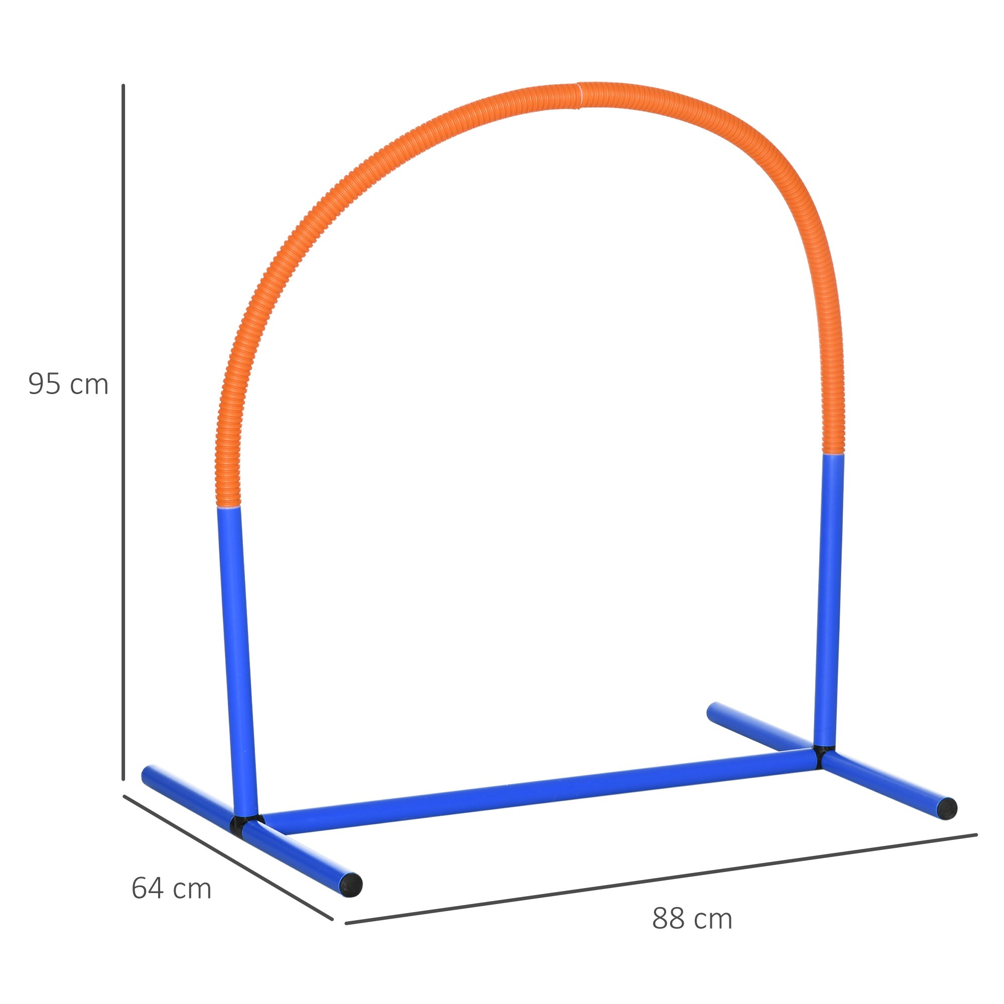 PawHut Hund Agility Set mit Tragetasche bunt 88L x 64B x 95H cm