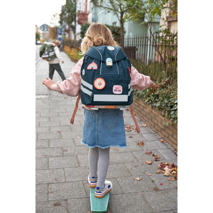 LÄSSIG Schulranzen-Set 7-tlg. Flexy Unique navy