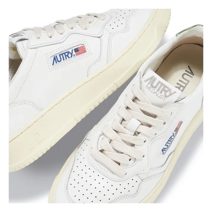 Autry Baskets Medalist Low Cuir | Vert