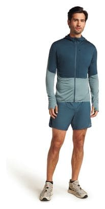 Polaire Icebreaker Merino 200 Realfleece Descender Bleu