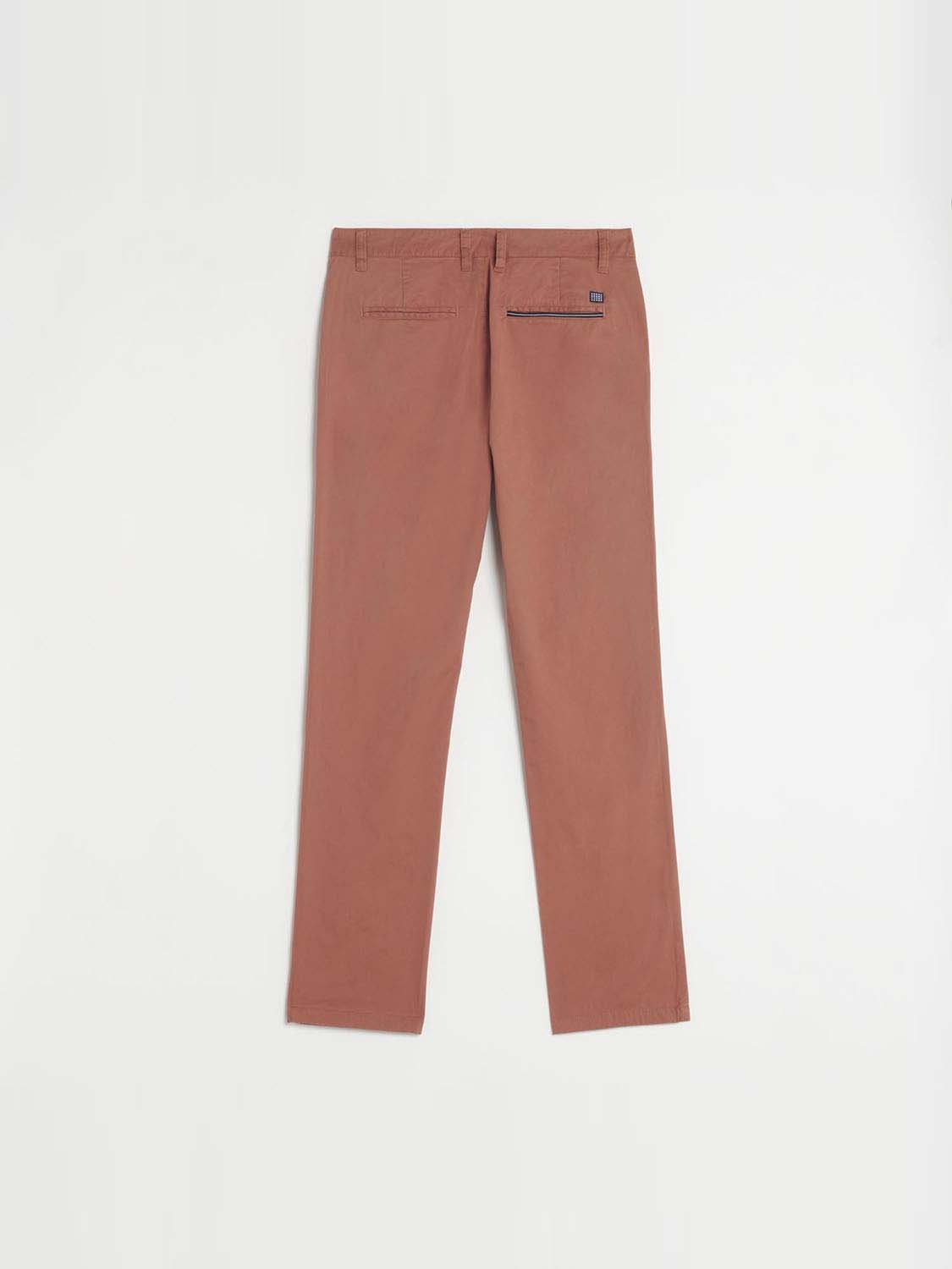 Pantalon Chino Homme Coton Orange