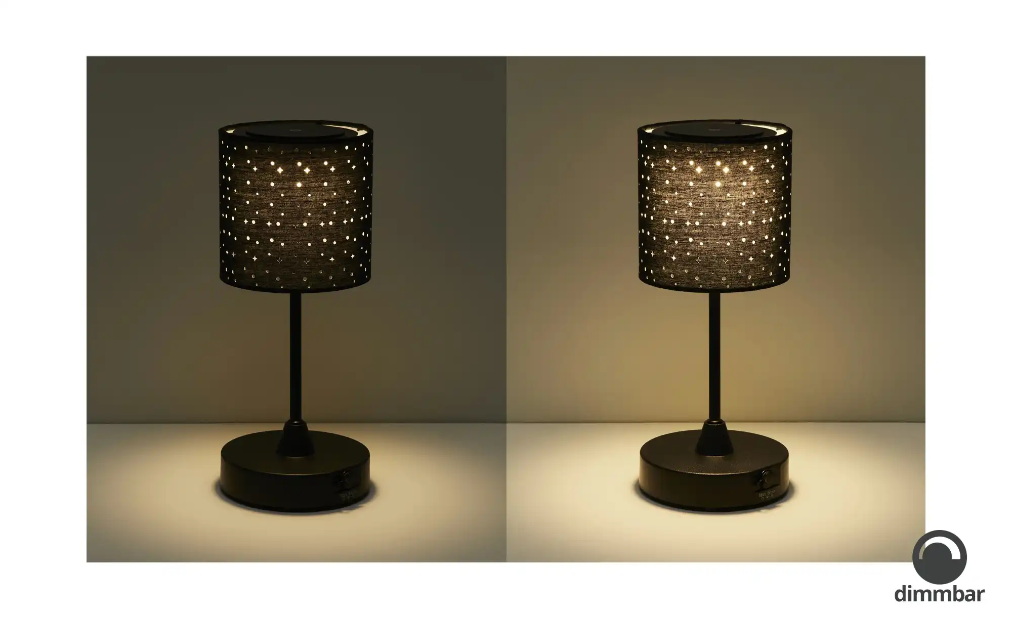 Akku LED-Tischleuchte schwarz